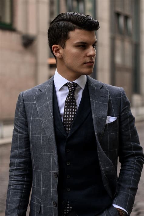 Threepiecesuit Suitup Businesslook Dappermen Gentlemen Menssuits
