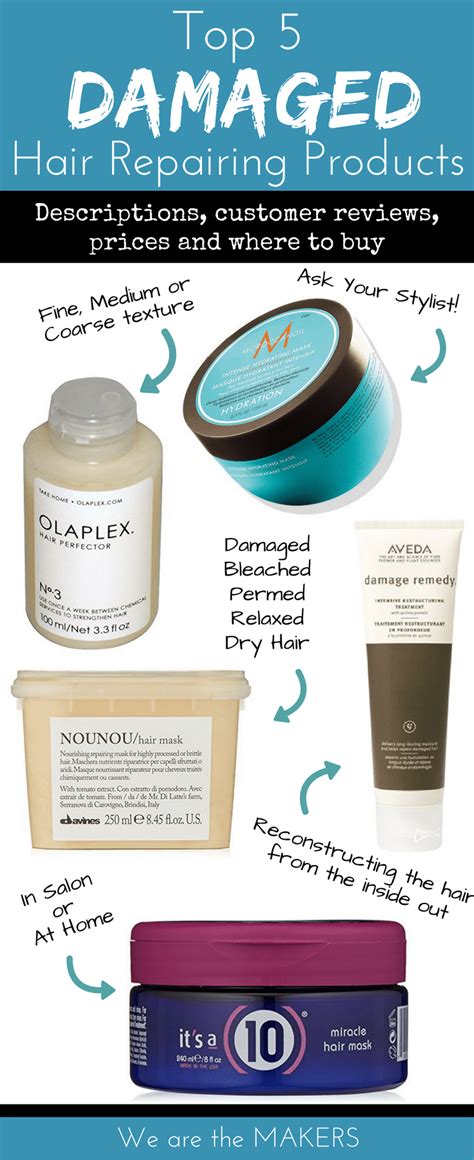 Top 5 Damaged Hair Repair Products We Are The Makers