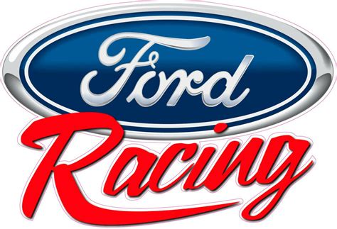 Ford Racing Script Large Decal 24 X 16 Free Shipping Ebay