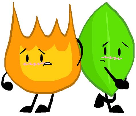 Leafy And Firey Pose By Objectnotyap1 On Deviantart