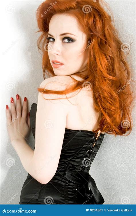 Redhead Beauty Stock Image Image Of Lips Make Light