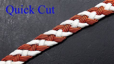 How to braid four strands of paracord. "Make A Snake Weave Four Strand Paracord Braid" - Quick Cut - YouTube