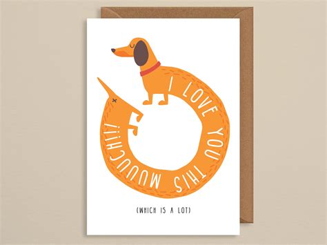 I Love You This Much Which Is Alot Funny Valentines Card Etsy Uk