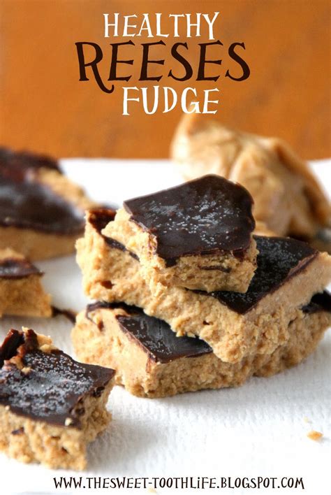 The Sweet {Tooth} Life: Healthy Reeses Fudge | Healthy sweets, Healthy skinny desserts, Healthy ...