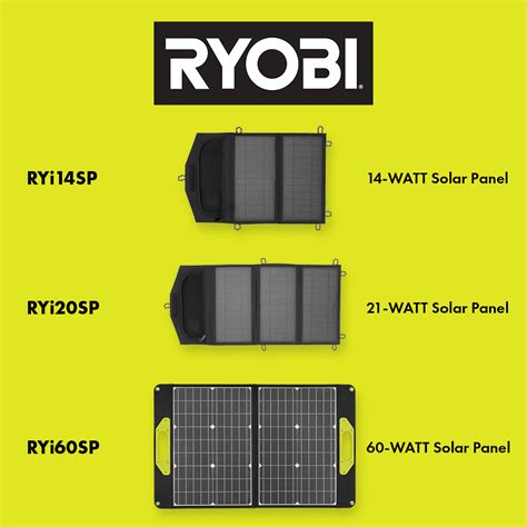 21 Watt Foldable Solar Panel Ryobi Tools