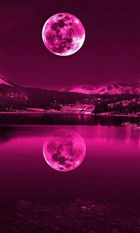 Aesthetic Beautiful Pink Moon Wallpaper Ipanemabeerbar