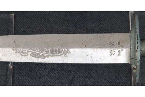 Marine Corps Raider Stiletto With Fantastic Etched Panel