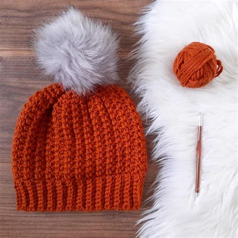 Ridge Walk Hat Easy Crochet Winter Hat Pattern Ned And Mimi