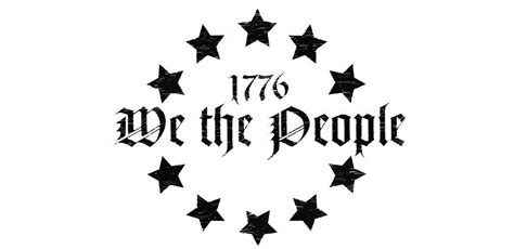 Betsy Ross 1776 We The People White Vinyl Decal Bumper Sticker Flags