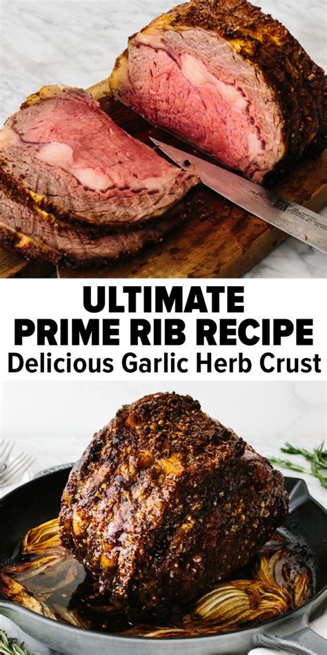 Best No Fail Prime Rib Garlic Herb Crust Downshiftology Rib