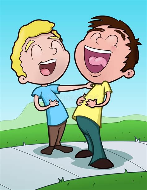 Happy Boys Stock Vector Image Of Cartoon Children Illustration