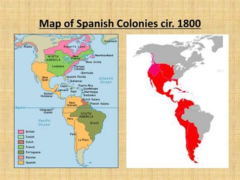 Spanish Colonies Map