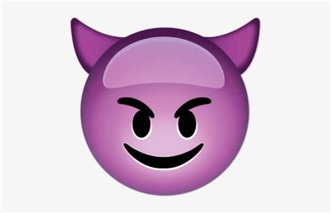 Wall Stickers Smiling Face With Horns Devil Face Emoji Transparent