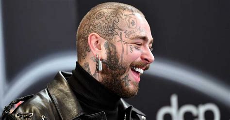 Post Malone Debuts Face Tattoo With Babe S Initials Rap Up