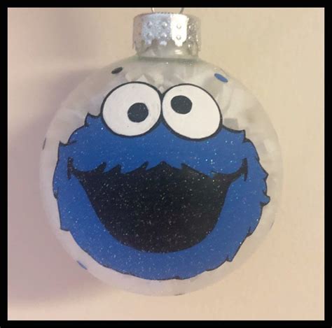 Cookie Monster Hand Painted Ornament Cookie Monster Ts Sesame