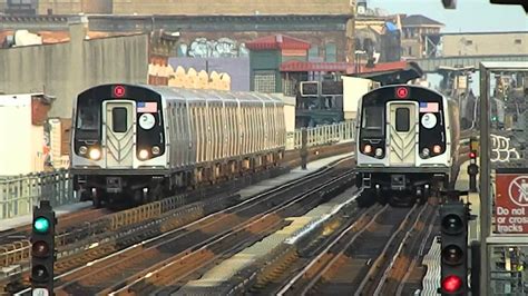 MTA New York City Subway Alstom Queens Manhattan Bound R160A 1 M