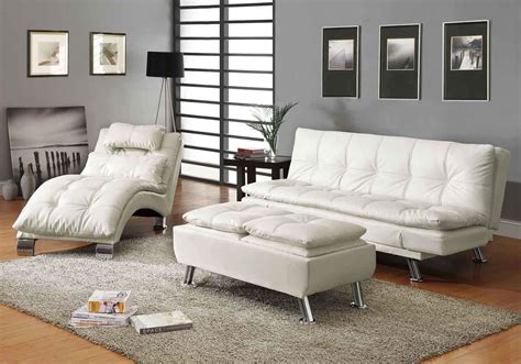 Sofa Beds Contemporary Styled Futon Sleeper Sofa With Casual Seam