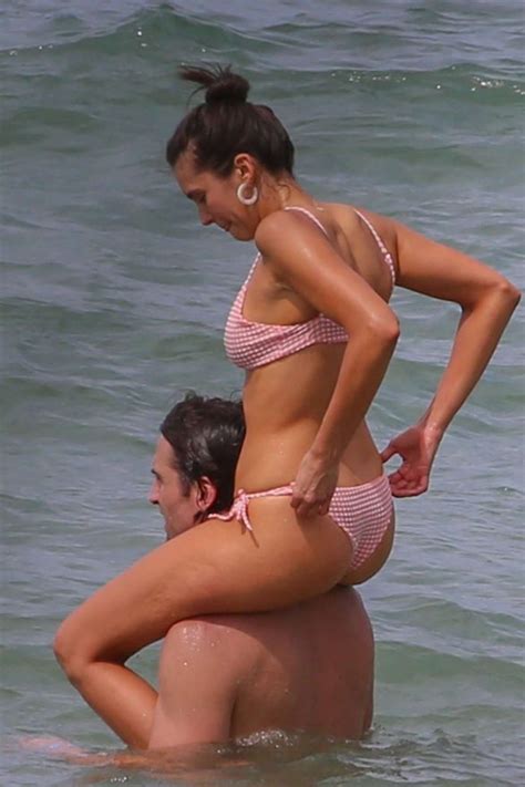 Nina Dobrev Wearing Pink Bikini At A Beach In Maui Gotceleb