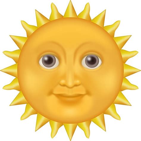 Sun Face Emoji Photographic Print By Levintage Redbubble
