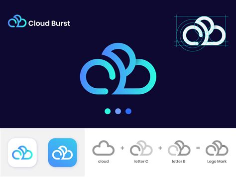 Logo Design For Cloud Burst By Fahim Khan Brand Designer On Dribbble