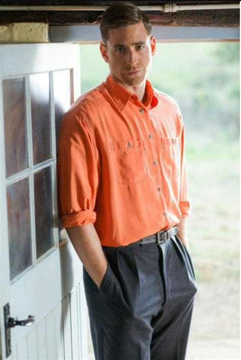 Masterpiece On Pbs Man In An Orange Shirt 2018 ~ Oliver Jackson Cohen Orange Shirt