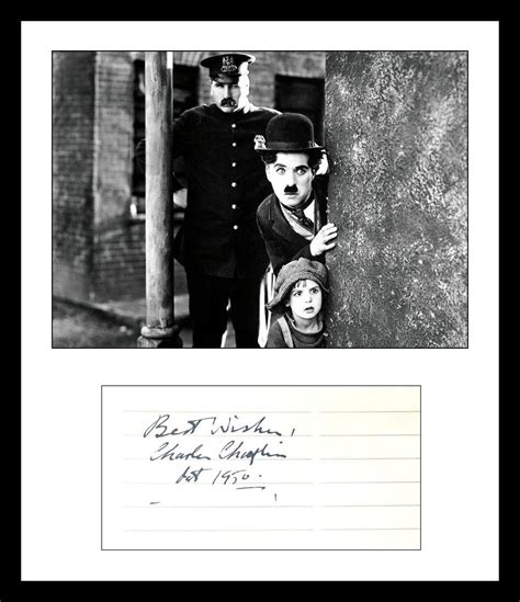 Aacs Autographs Charlie Chaplin D 1977 Autographed Vintage