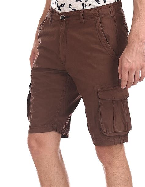 Buy Cherokee Brown Slim Fit Cargo Shorts