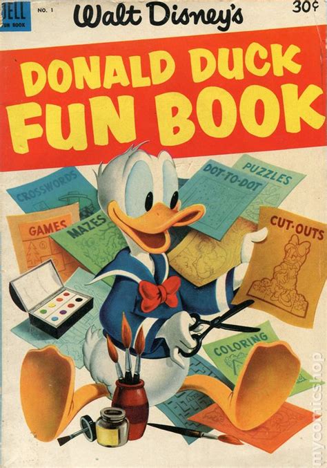 Dell Giant Donald Duck Fun Book 1953 1954 Dell Canadian Edition Comic