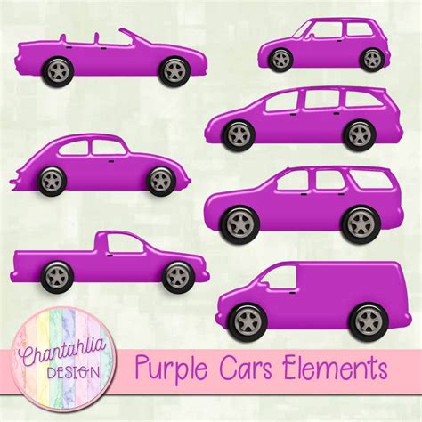 Free Purple Cars Elements