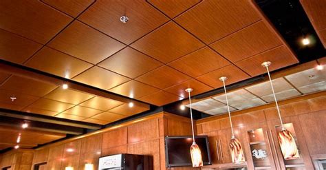 Acoustic ceiling tiles differ from acoustic panels used in a suspended ceiling system. Wooden suspended ceiling / tile / acoustic - PLANOSTILE ...