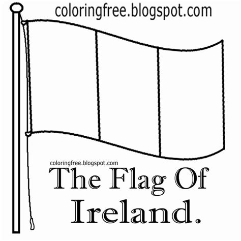 Ireland Flag Page Coloring Pages