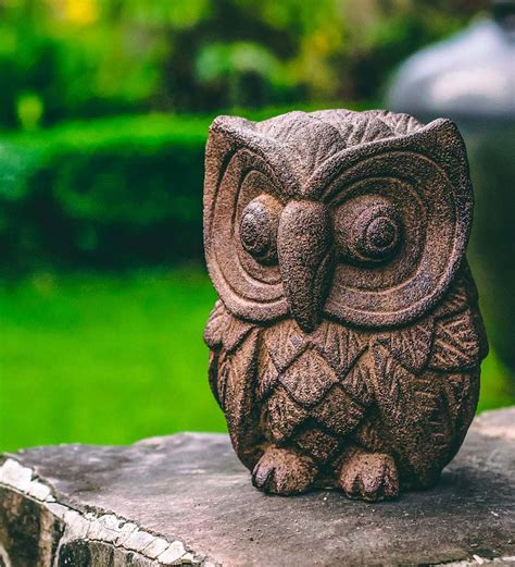 Alluring Owl Garden Sculpture | Statues & Sculptures | Garden Art ...