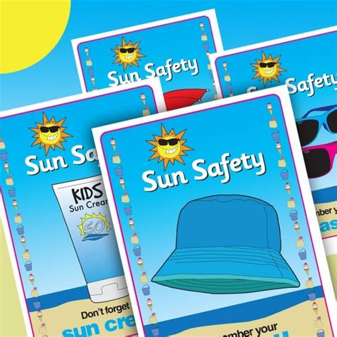 Sun Safety Downloadables From Early Years Resources Uk