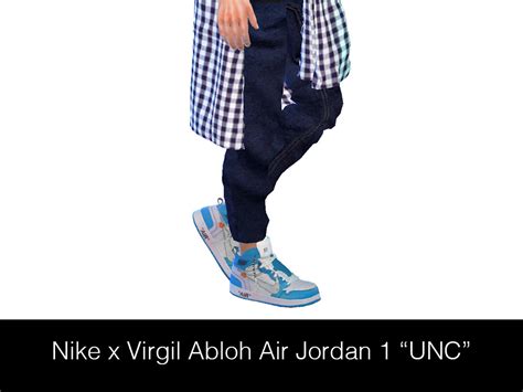 Download sims 4 cc shoes and make your sims bottom too good to look. HypeSim - NIKE x VIRGIL ABLOH AIR JORDAN 1 "UNC" Male ...