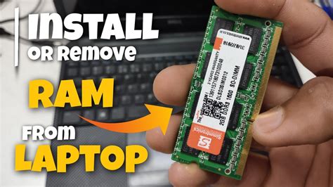 How To Install And Remove Ram In A Laptop Computer 2020 Increase Ram