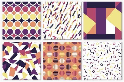 Color Abstract Seamless Patterns By Expressshop Thehungryjpeg