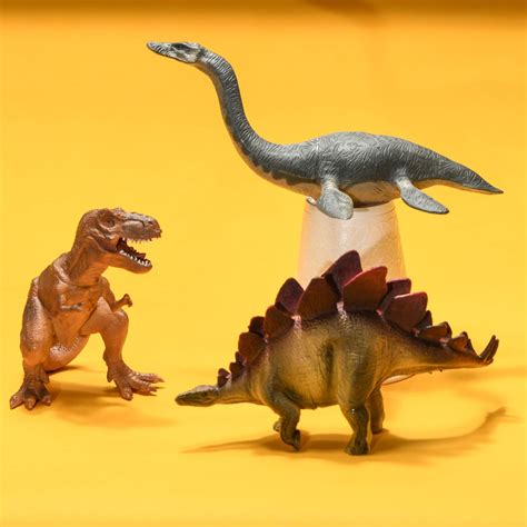 Prextex Realistic Looking 25cm Dinosaurs Pack Of 12 Large Plastic