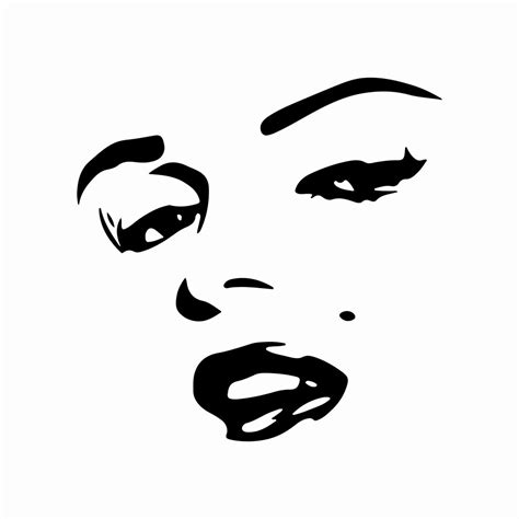 Marilyn Monroe Reusable Stencil Sizes A5 A4 A3 Art Famous People Movie