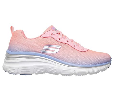 Pink Shoes Skechers Memory Foam Women Lift Ombre Mesh Sport Comfort