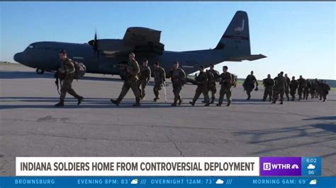 Indiana National Guard Returns From Controversial Deployment To Nation