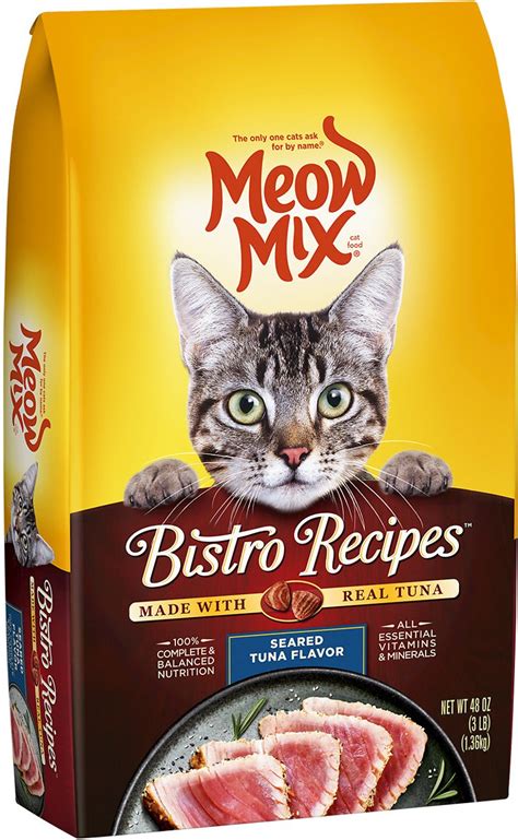 Read honest and unbiased product reviews from our users. Meow Mix Bistro Recipes Seared Tuna Flavor Dry Cat Food, 3 ...
