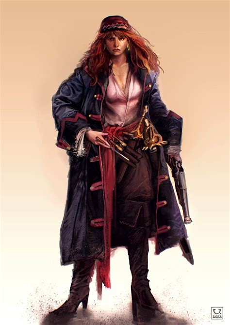 Pirate Captain Pirate Woman Pirates Pirate Art