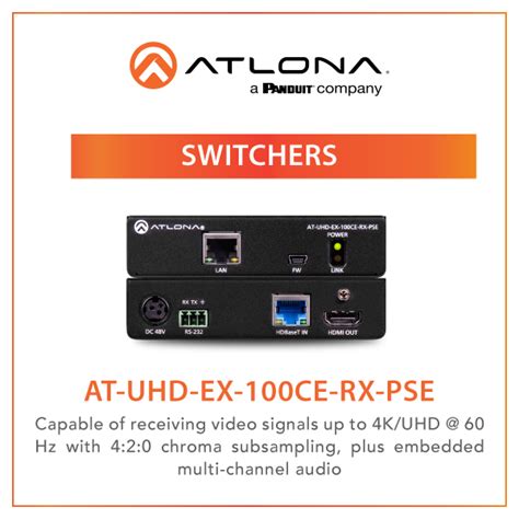 The Atlona Uhd Ex 100ce Rx Pse Is Next Visual Sdn Bhd