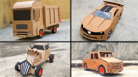 4 Amazing Crafts Using Cardboard Youtube