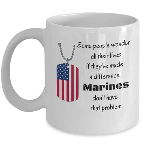 The marines don't have that problem. today, the world looks to america for leadership. USMC marine corps mug gift - Ronald Reagan quote on ...