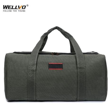 Canvas Men Travel Bag Carry On Luggage Duffel Bags Best Review