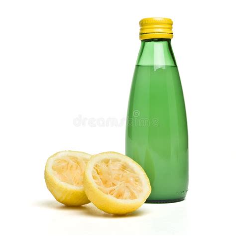 Bottled Lemon Juice Stock Photo Image Of Freshness Macro 16231634