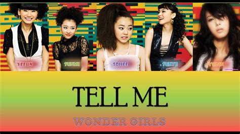 Tell Me Lyrics Wonder Girls Youtube