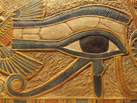 Egyptian Eye Of Horus Egyptian Painting Wall Relief Sculpture Art