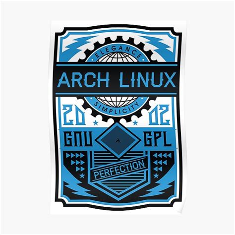 Arch Linux Poster For Sale By Shoebill99 Redbubble